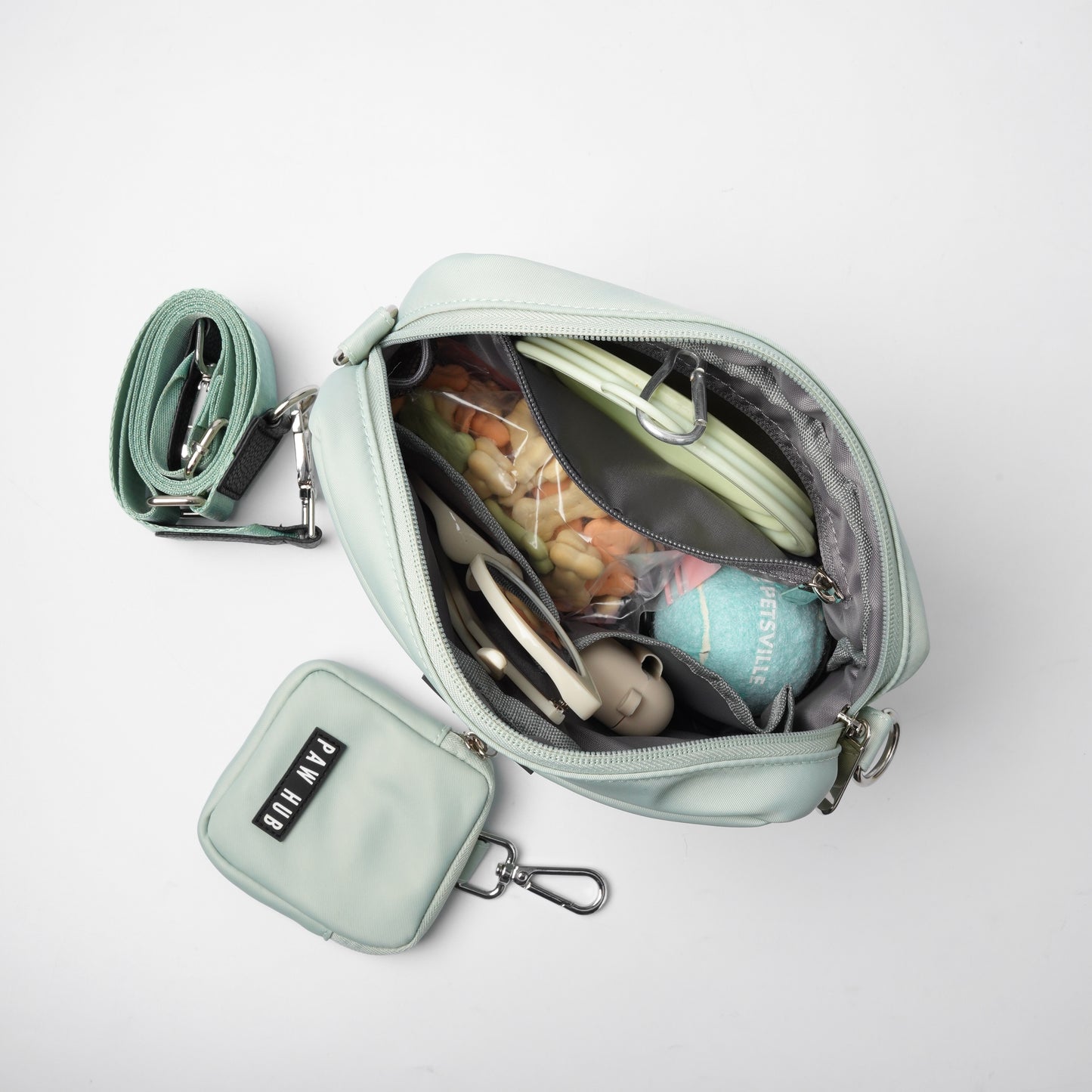 Seafoam Green Multi-Poochette Bag