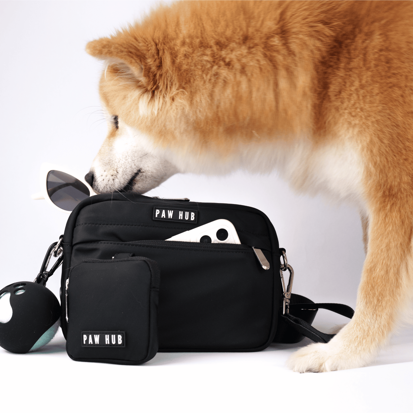 Black Multi-Poochette Bag