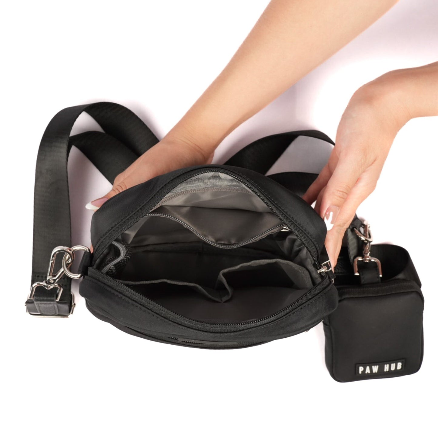 Black Multi-Poochette Bag