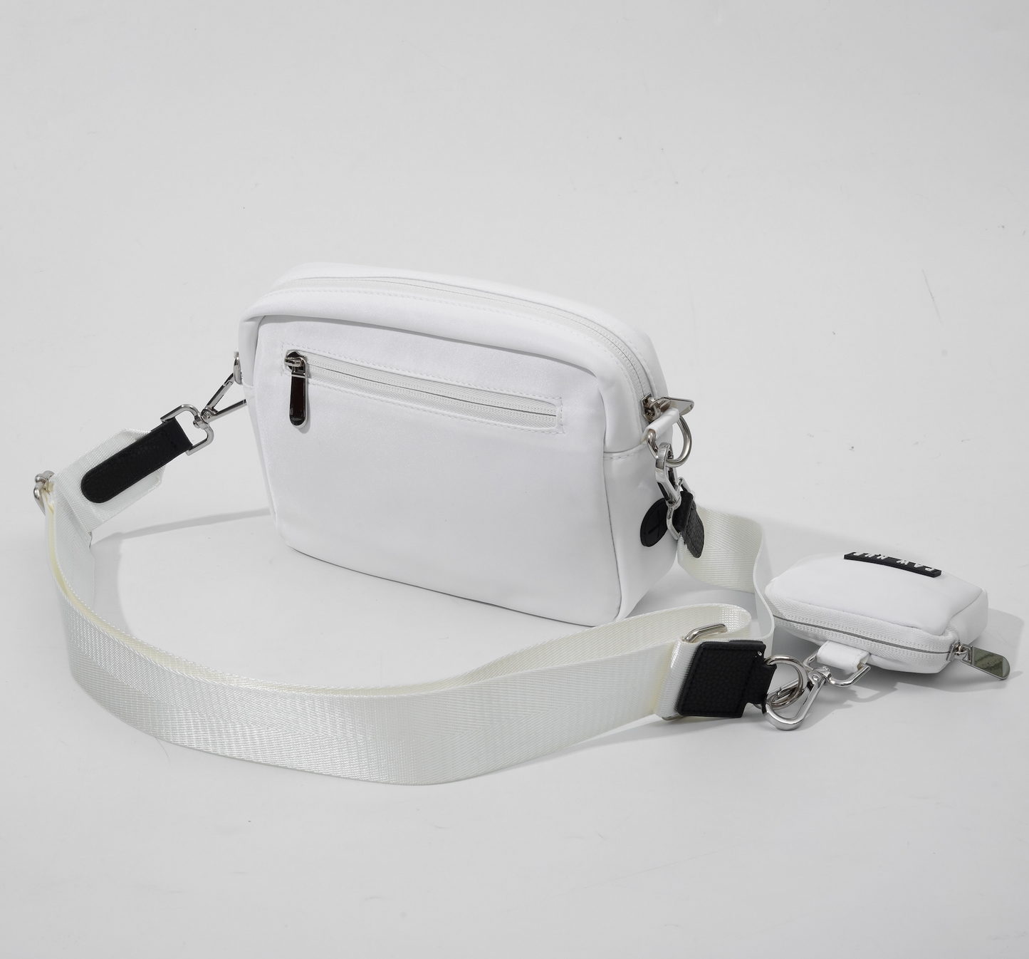 White Multi-Poochette Bag